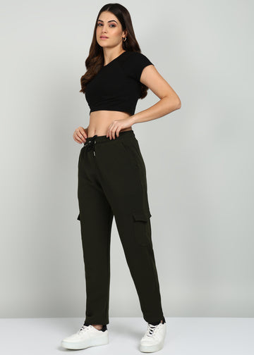 Women's Joggers - Olive Green